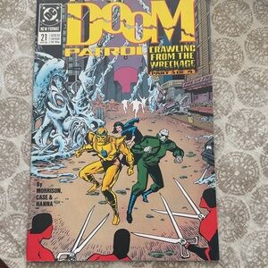 DC Comics Doom Patrol Comic with Yellow and Green Suits